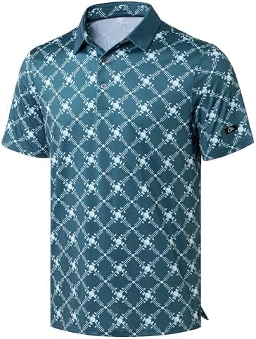 Men's Print Golf Polo Shirts