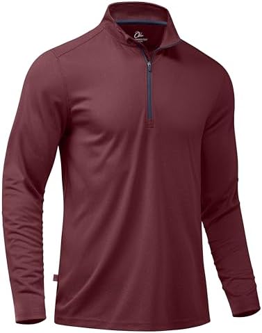 Golf Quarter Zip Pullover, Burgundy