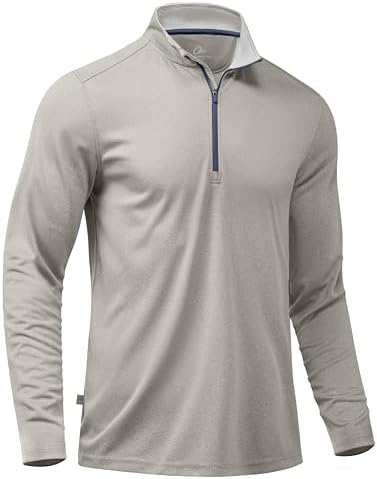 Golf Quarter Zip Pullover, Light Grey Melange