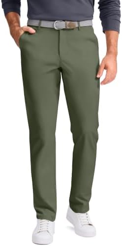 Men's Golf Pants, Olive Green